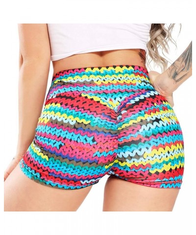 Women Scrunch Booty Sexy Shorts High Waist Gym Workout Butt Lifting Yoga Short Hot Costume Outfit 1 Print Braid $10.50 Others