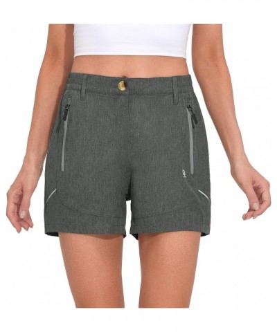 Women's 3.5 Inches Lightweight Stretch Quick Dry Shorts for Running Hiking Golf Carbon Heather $20.99 Activewear