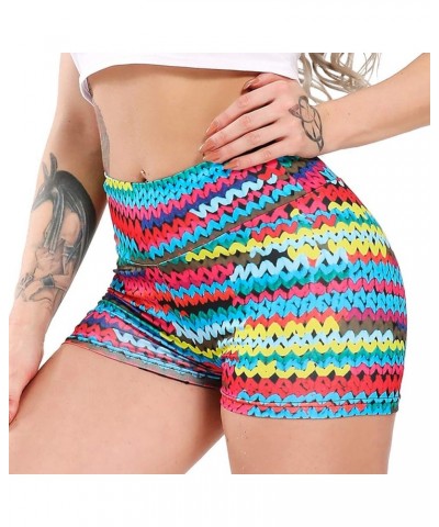 Women Scrunch Booty Sexy Shorts High Waist Gym Workout Butt Lifting Yoga Short Hot Costume Outfit 1 Print Braid $10.50 Others