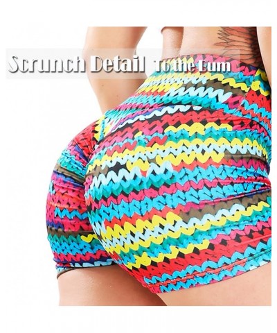 Women Scrunch Booty Sexy Shorts High Waist Gym Workout Butt Lifting Yoga Short Hot Costume Outfit 1 Print Braid $10.50 Others