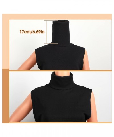 Dickey Collar for Women 4 Pieces Fake Mock Turtleneck Faux Turtleneck Collar Detachable Turtleneck Insert Turtleneck Dickey C...