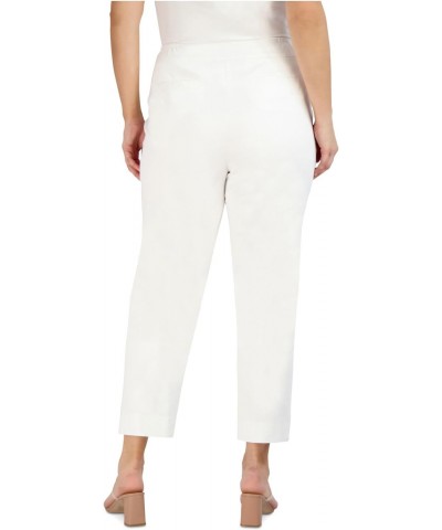 Womens White Zippered Pocketed Ankle Skinny Pants Plus 14W $11.07 Pants