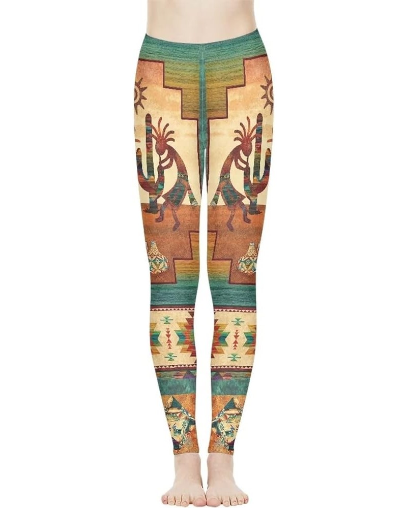 Women's Long Sports Leggings Running Tights High Waist Stretch Fitness Yoga Pants Plus Size American Indian Western Aztec $13...