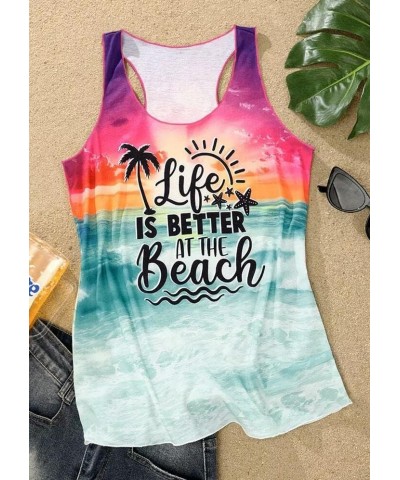 Sun Sand and in My Hand Tank Tops Womens Hawaii Summer Beach Graphic Sleeveless T Shirt Cute Country Vacation Tank Cami Color...