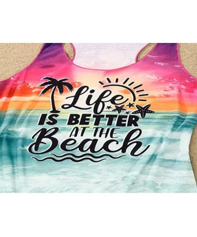 Sun Sand and in My Hand Tank Tops Womens Hawaii Summer Beach Graphic Sleeveless T Shirt Cute Country Vacation Tank Cami Color...