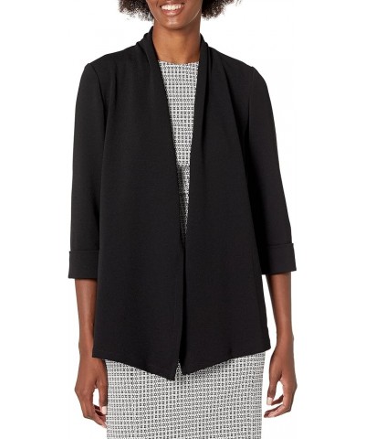 womens Cardigan Jacket With Sideseam Pocket Black $35.59 Blazers