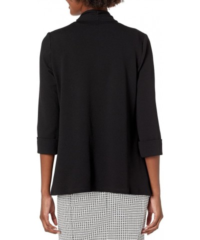 womens Cardigan Jacket With Sideseam Pocket Black $35.59 Blazers