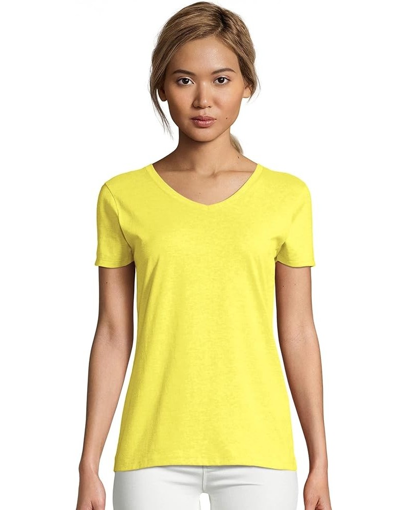 womens X-Temp V-Neck T-Shirt Neon Lemon Heather $8.40 T-Shirts