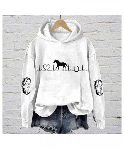 fuzzy hoodies for women trendy sweatshirts winter sweater sweater women lightweight sweater womens White-b $11.14 Hoodies & S...