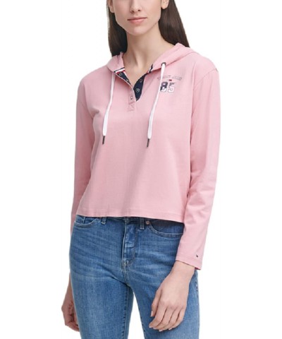 Women's Henley Hoodie Sweatshirt, Bridal Rose Acid Wash, Medium $26.53 Hoodies & Sweatshirts