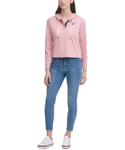 Women's Henley Hoodie Sweatshirt, Bridal Rose Acid Wash, Medium $26.53 Hoodies & Sweatshirts