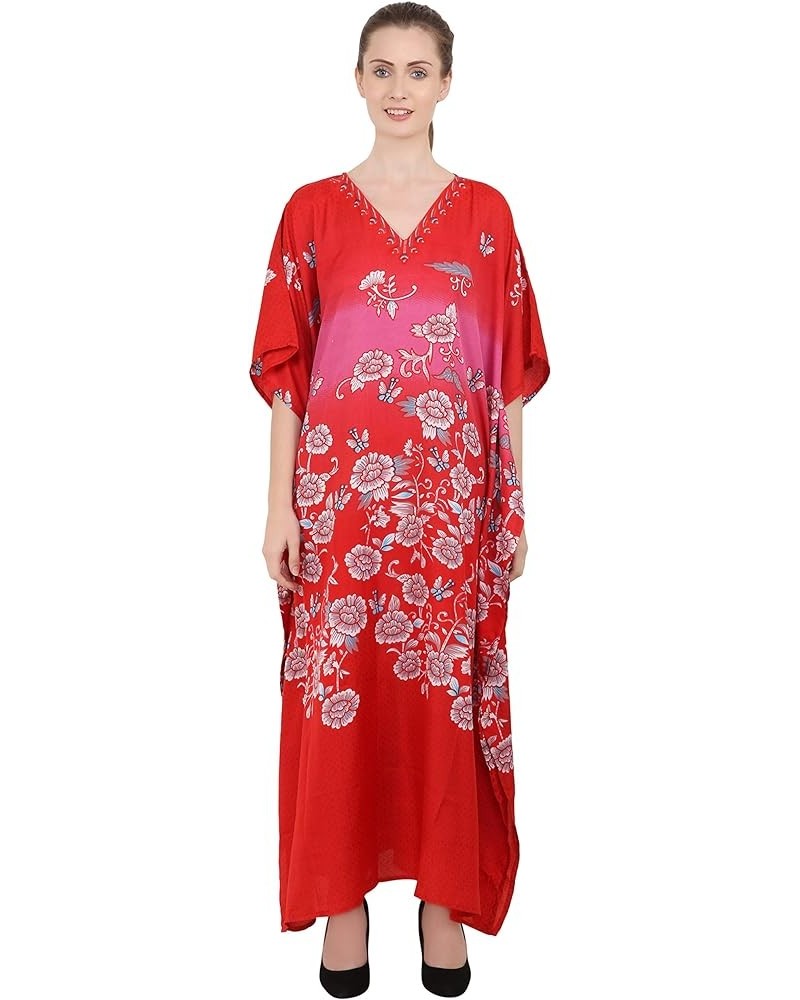 Women Kaftans Dresses, S-3XL, Regular to Plus Size Caftans 134-red $10.00 Swimsuits