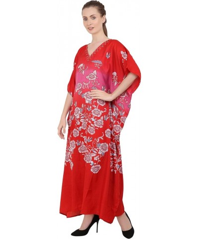 Women Kaftans Dresses, S-3XL, Regular to Plus Size Caftans 134-red $10.00 Swimsuits