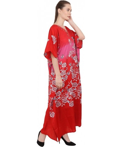 Women Kaftans Dresses, S-3XL, Regular to Plus Size Caftans 134-red $10.00 Swimsuits