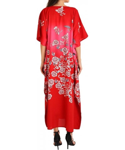 Women Kaftans Dresses, S-3XL, Regular to Plus Size Caftans 134-red $10.00 Swimsuits