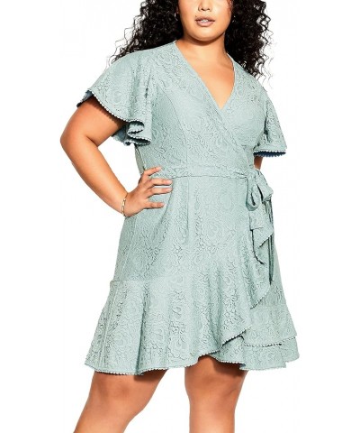 Women's City Chic Plus Size Dress Sweet Luv Seafoam $31.32 Dresses