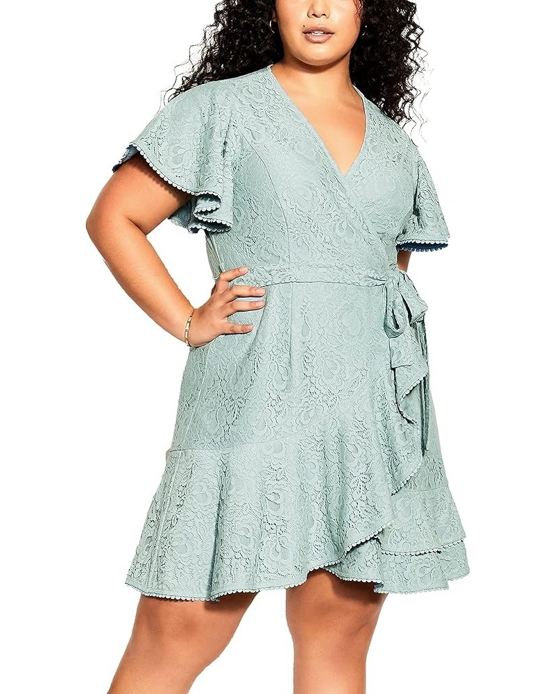 Women's City Chic Plus Size Dress Sweet Luv Seafoam $31.32 Dresses