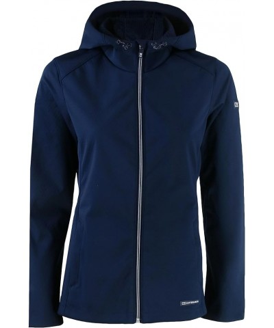 Ladie's Evoke Eco Softshell Recycled Full Zip Womens Jacket Navy Blue $38.08 Jackets