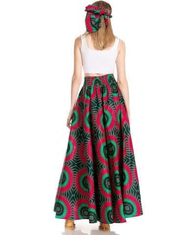 Asma Second Convertible Traditional Wax Print Adjustable Strap Maxi Skirt 248 $30.00 Skirts