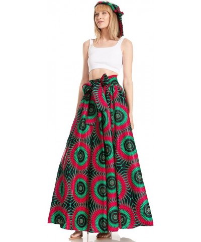 Asma Second Convertible Traditional Wax Print Adjustable Strap Maxi Skirt 248 $30.00 Skirts