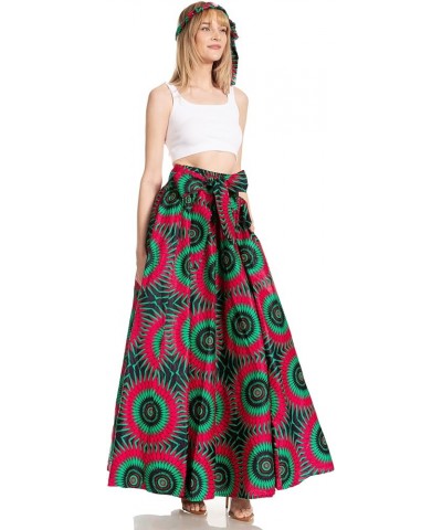 Asma Second Convertible Traditional Wax Print Adjustable Strap Maxi Skirt 248 $30.00 Skirts