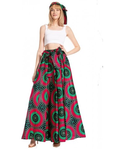 Asma Second Convertible Traditional Wax Print Adjustable Strap Maxi Skirt 248 $30.00 Skirts