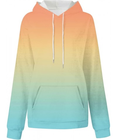 Oversized Hoodies for Women 2024 Fashion Ombre Tie Dye Sweatshirts Long Sleeve Hooded Pullover Plus Size Drawstring Tops 2min...