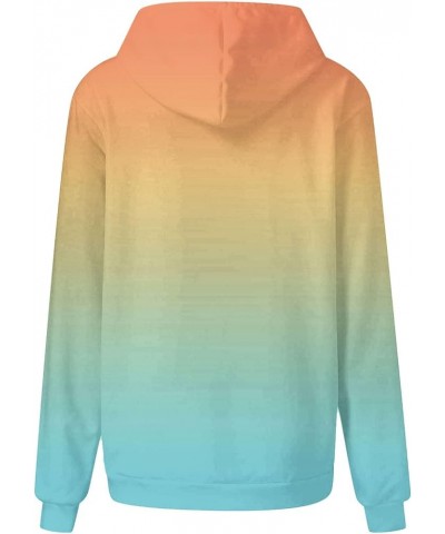 Oversized Hoodies for Women 2024 Fashion Ombre Tie Dye Sweatshirts Long Sleeve Hooded Pullover Plus Size Drawstring Tops 2min...