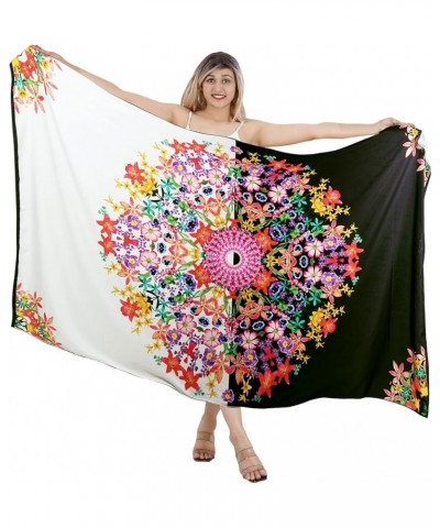 Women's Swimwear Summer Beach Dress Bikini Cover Up Swimsuit Vacation Swim Long Pareos Bathing Suit Sarong for Women Mandala ...