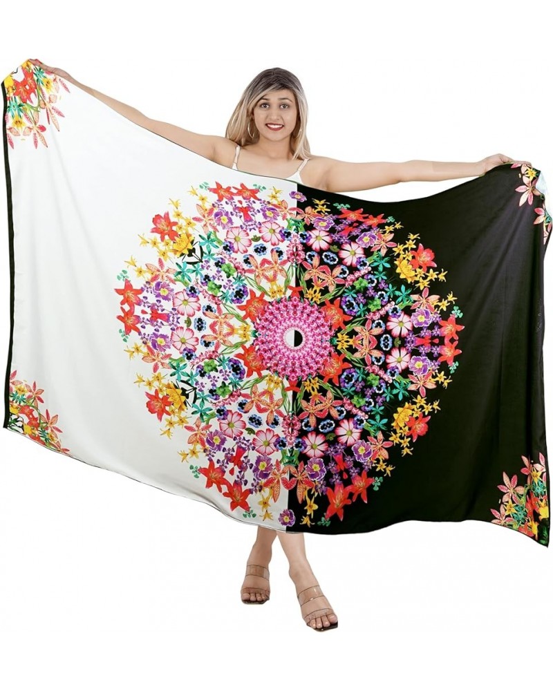 Women's Swimwear Summer Beach Dress Bikini Cover Up Swimsuit Vacation Swim Long Pareos Bathing Suit Sarong for Women Mandala ...