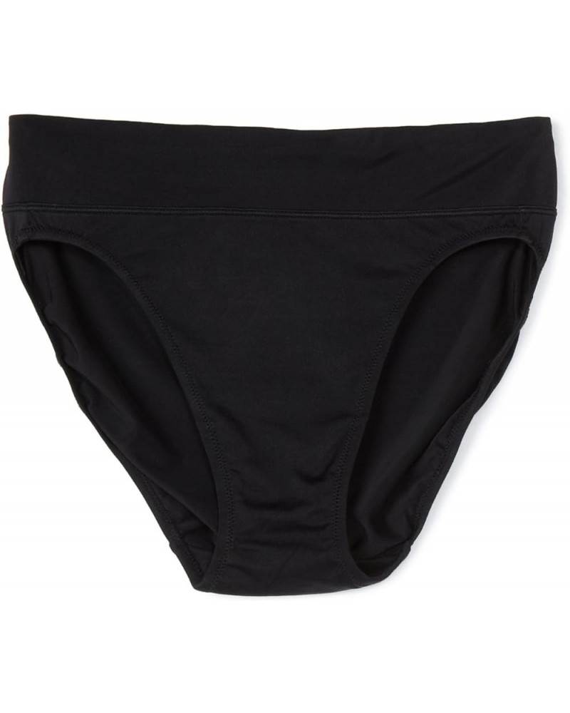 Women's No Pinching No Problems Hi-Cut Brief Panty Black $8.10 Lingerie