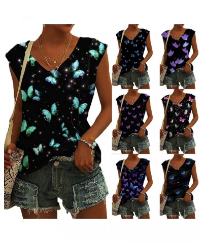 Corset Tops for Women Summer Floral Shirts Short Sleeve V Neck Blouses Pullover Tee Casual Printed Shirt Tunics Light Blue $1...