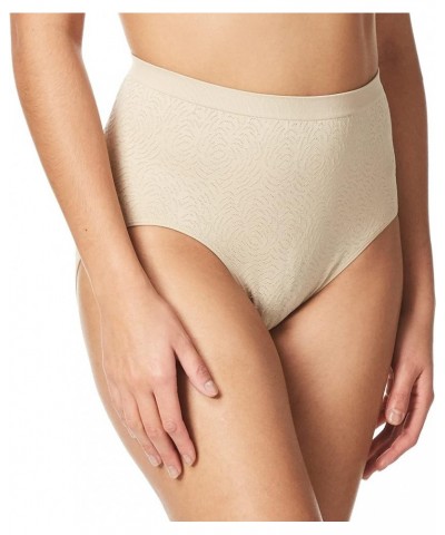 Women's Comfort Revolution Microfiber Nude Damask $8.70 Lingerie