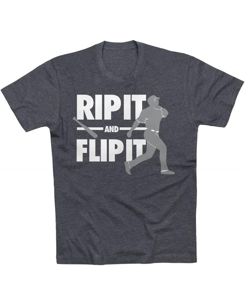 Baseball Rip It Flip It T-Shirt | Short Sleeve Baseball Tee | Youth & Adult Sizes Youth Charcoal $18.97 Others