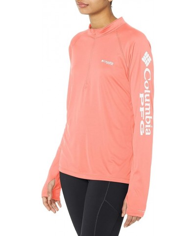 Women's Tidal Tee 1/4 Zip Light Coral/White Logo X-Small $29.00 Others