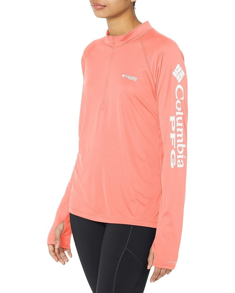 Women's Tidal Tee 1/4 Zip Light Coral/White Logo X-Small $29.00 Others