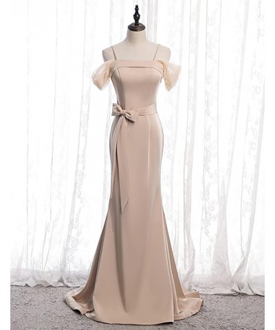 Long Prom Dress Satin Formal Dresses for Women Evening Dresses Party Gowns Spaghetti Strap Lime Green $36.12 Dresses