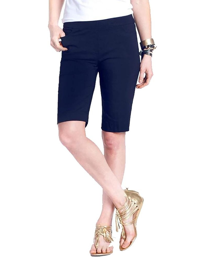 Women's Wide Band Pull-on Solid Walking Short Midnight $28.33 Shorts