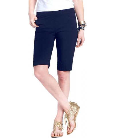 Women's Wide Band Pull-on Solid Walking Short Midnight $28.33 Shorts