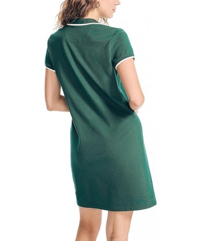 Women's Sustainably Crafted Ocean Polo Dress Bay Berry Green $20.42 Shirts