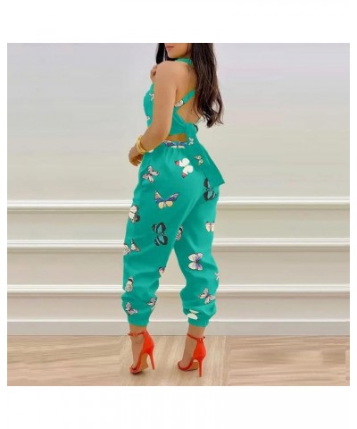 Cargo Jumpsuit for Women Sleeveless Spaghetti Strap Rompers Bowknot Backless One Piece Jumpsuit Long Pants Overalls Multi Col...