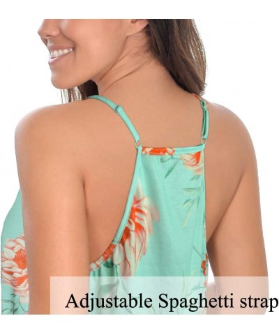 Womens Deep V Neck Wrap Spaghetti Strap Tank Tops Summer Sleeveless Shirts Blouses 1-coral $7.79 Tanks