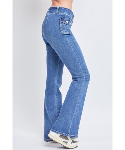 Women's Junior Cargo Flare Jean with Side Pockets 36m Medium Blue $23.94 Others