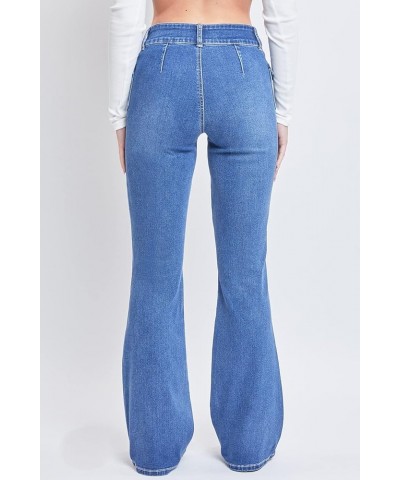 Women's Junior Cargo Flare Jean with Side Pockets 36m Medium Blue $23.94 Others