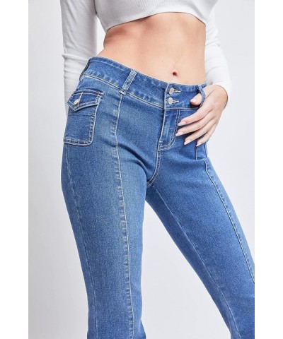 Women's Junior Cargo Flare Jean with Side Pockets 36m Medium Blue $23.94 Others