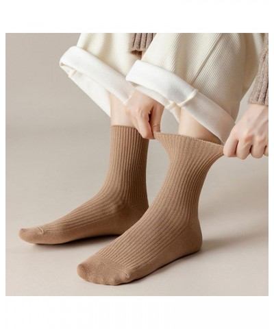 6 Pairs Japanese Aesthetic Cute Athletic Soft Socks for Women & Girls, Ankle Crew Stretch Neutral Socks Mid Brown $8.42 Activ...