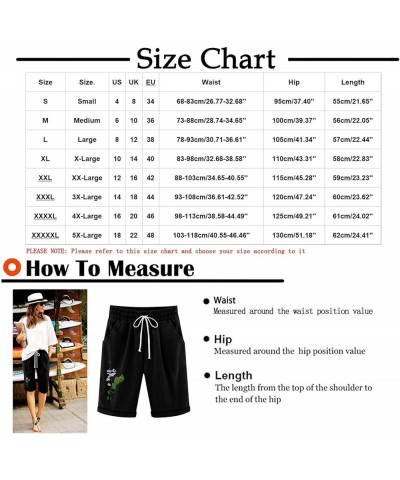 Dressy Summer 2023 Women Graphic Print Cotton Linen Shorts Fashion Casual New Fitted Bermuda Shorts Knee Length Shorts Black ...