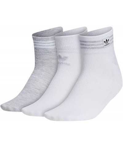 Women's Superlite Stripe 3.0 Low Cut Socks (3-Pair) Athletic Fit with Arch Compression White/Grey-metallic $9.50 Activewear