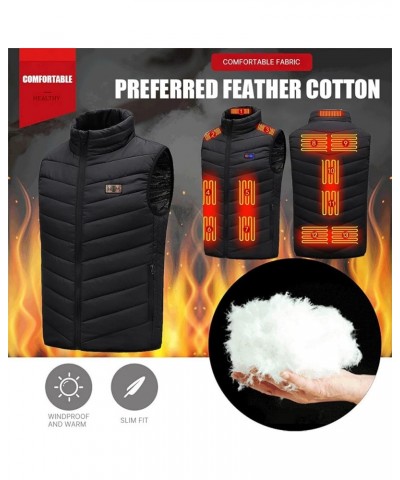 Heated Vest Women Rechargeable Waterproof Heated Jacket Fleece Heated Vest Lightweight Electric Heating Jacket 10-13 Heated Z...