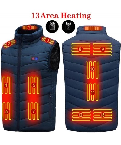 Heated Vest Women Rechargeable Waterproof Heated Jacket Fleece Heated Vest Lightweight Electric Heating Jacket 10-13 Heated Z...